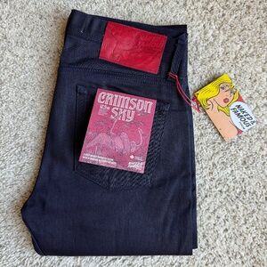 Naked and Famous - Crimson Sky Stretch Selvedge Denim Jeans - Weird Guy